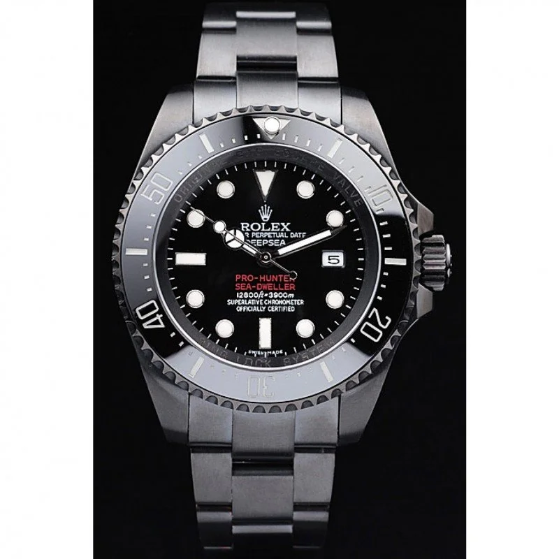 Superclone Rolex Deepsea 42mm Black Dial REP016819
