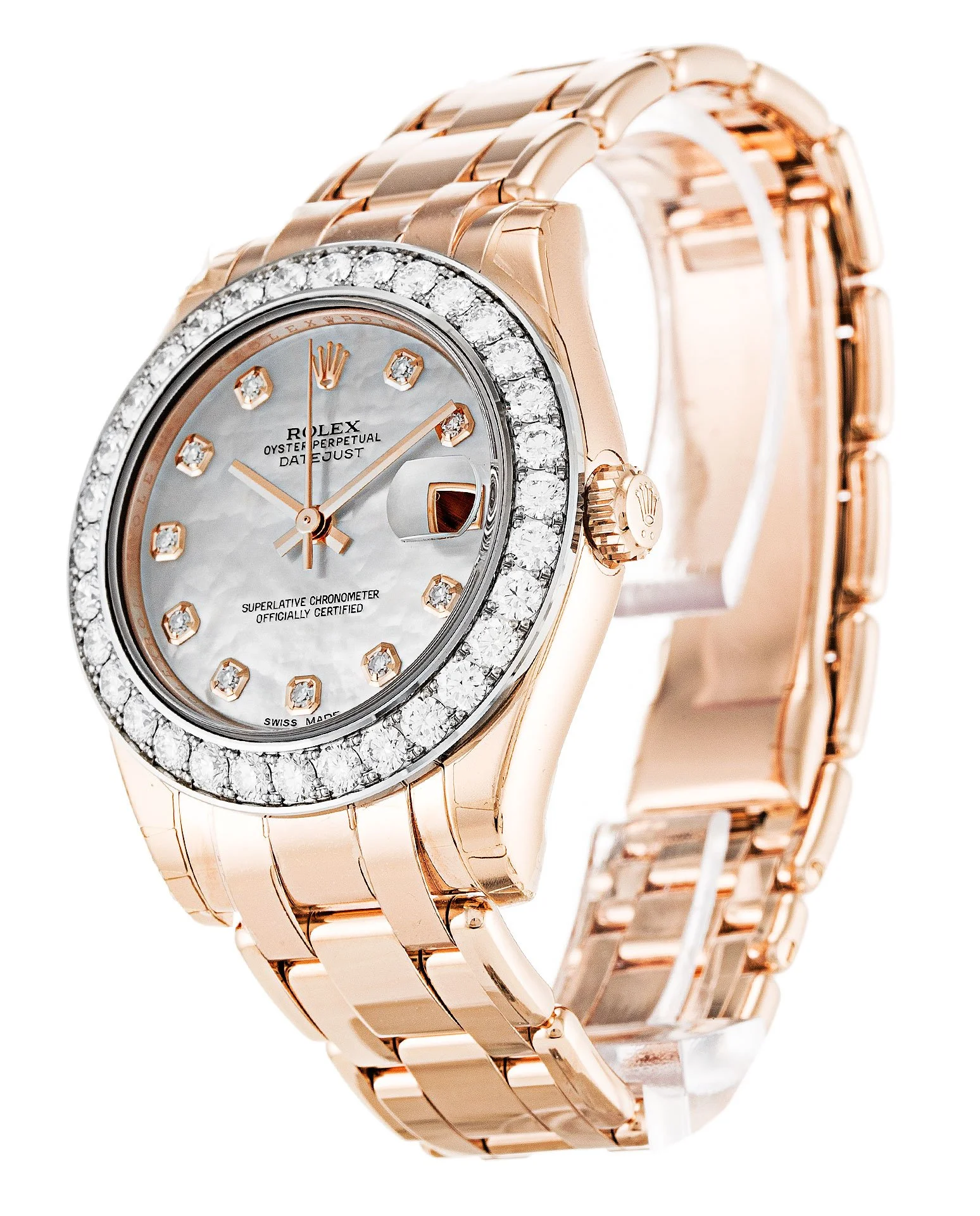 Rolex Pearlmaster 34mm Mother of Pearl Dial 81285