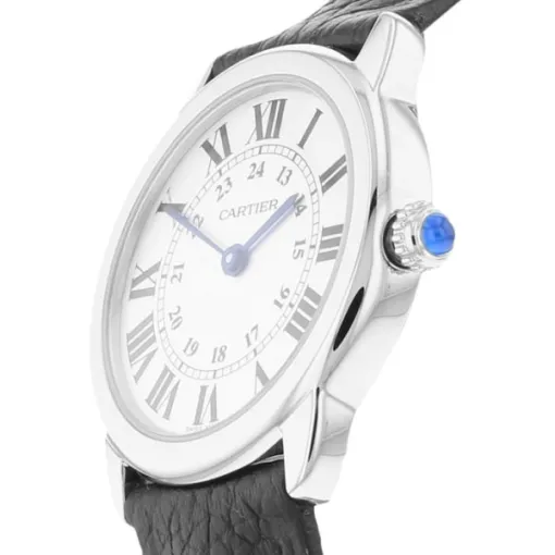 Cartier Ronde de Cartier Women Quartz Silver Leather Watch WSRN0019