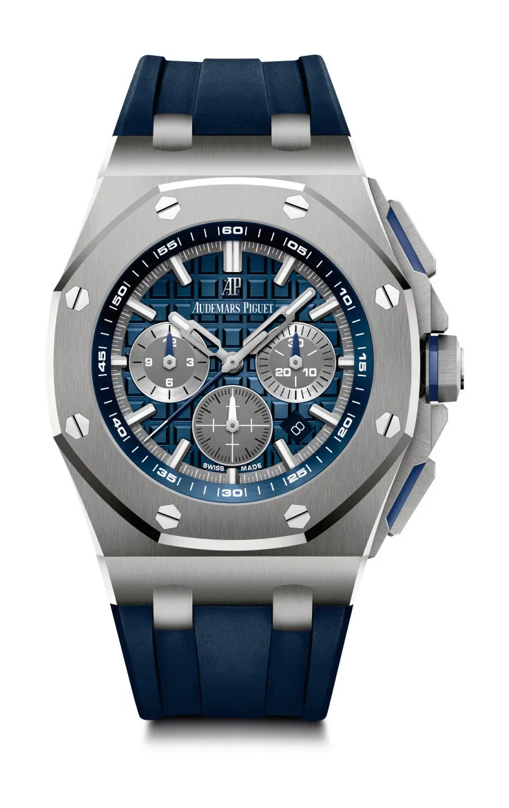 Audemars Piguet Royal Oak Offshore Selfwinding Chronograph Blue, Silver 26480TI.OO.A027CA.01