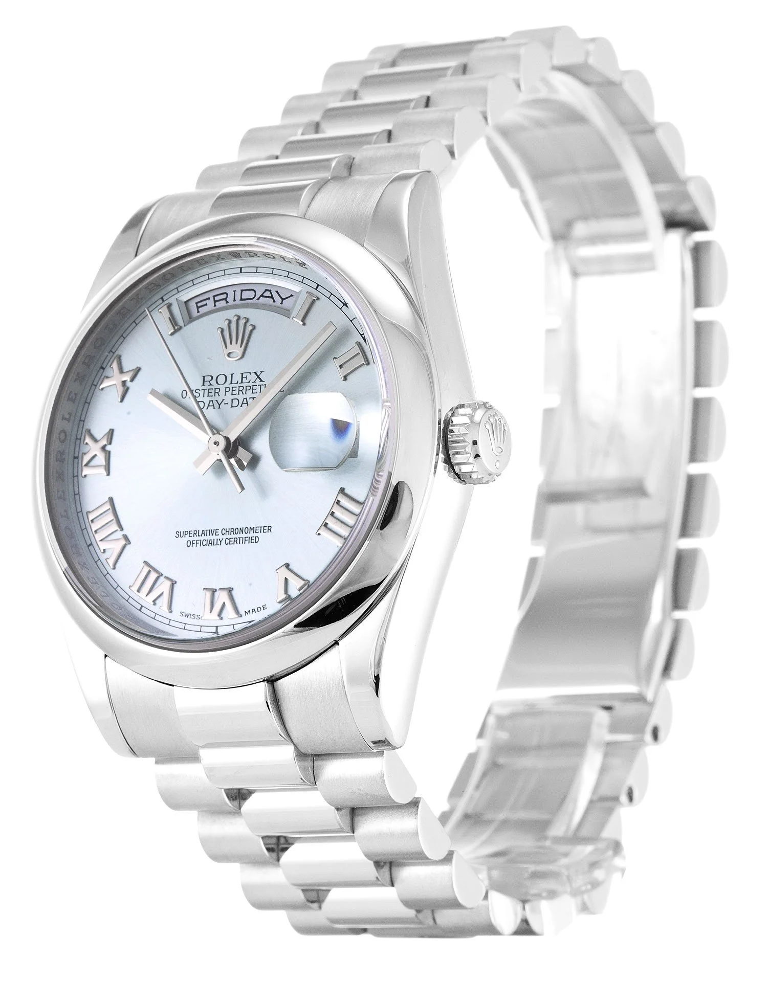 Rolex Day-Date 36mm Blue Dial 118206