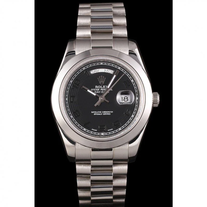 Superclone Rolex Day-Date 40mm Black Dial 80294