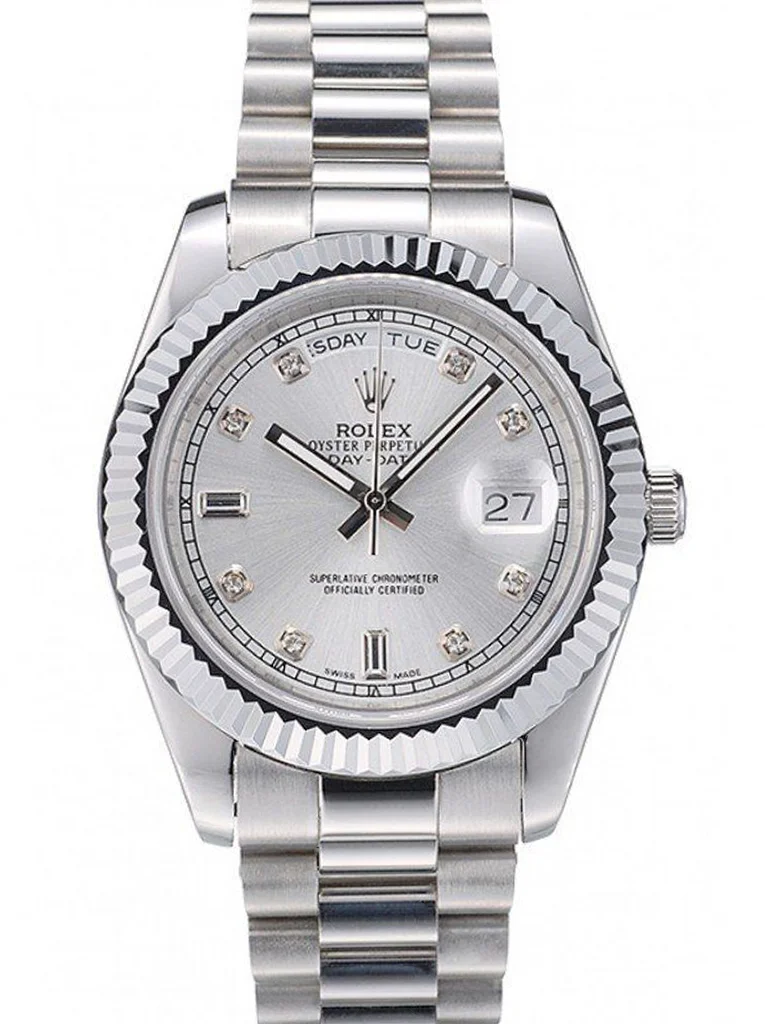 Superclone Rolex Day-Date 40mm Silver Dial 41995