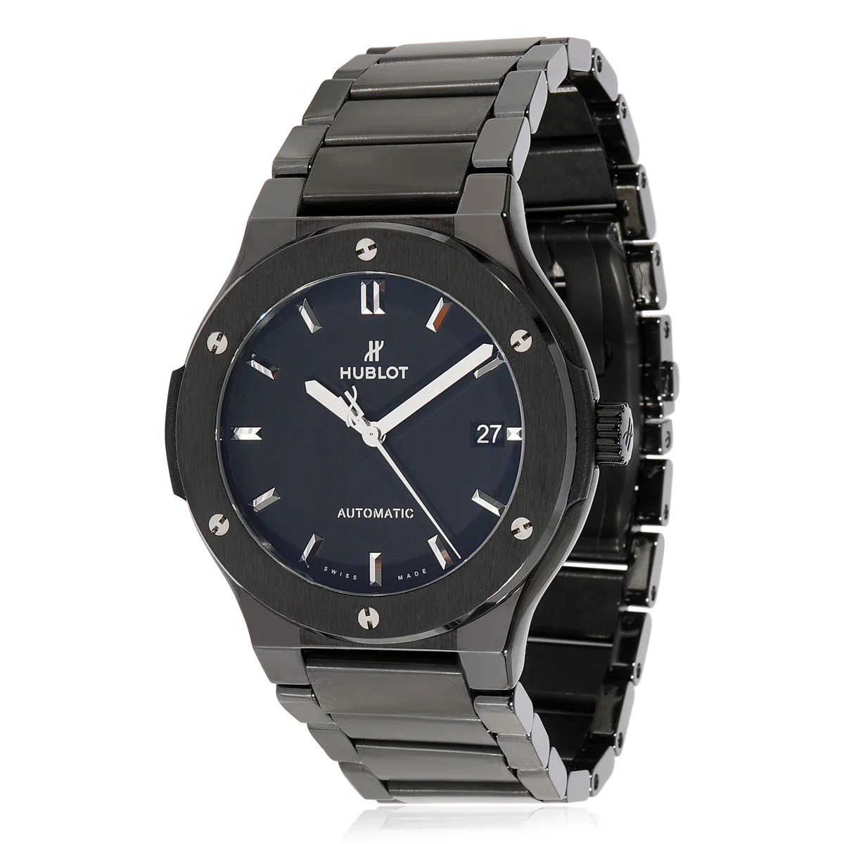 Hublot Classic Fusion Men Automatic Black Ceramic Watch 510.CM.1170.CM