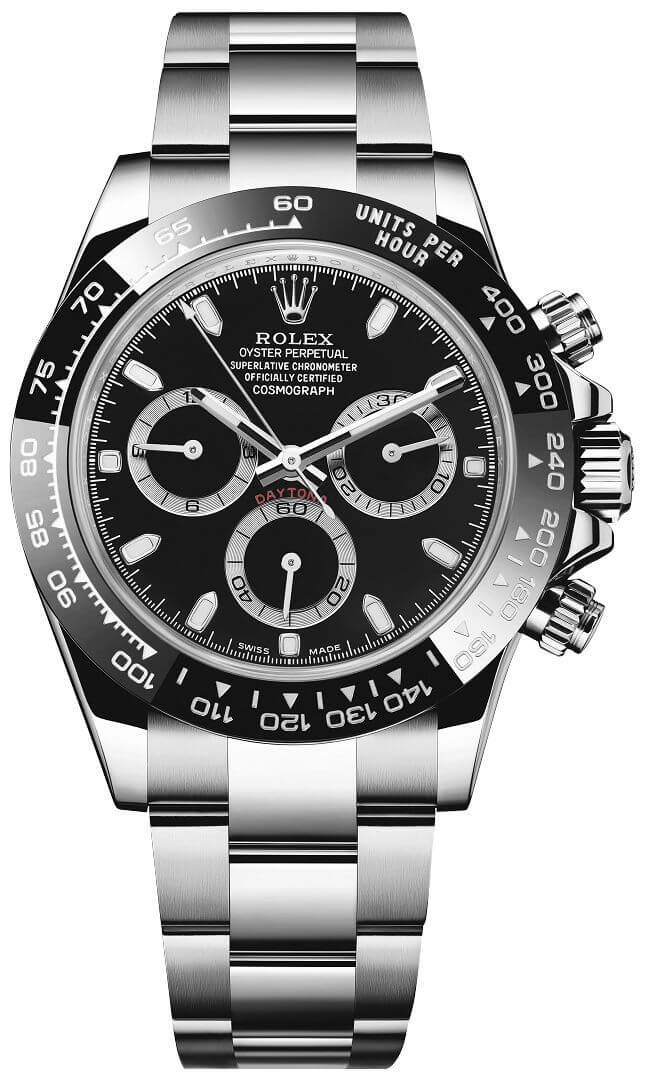 Superclone Rolex Daytona  Reverse Panda  Black Dial 116500LN