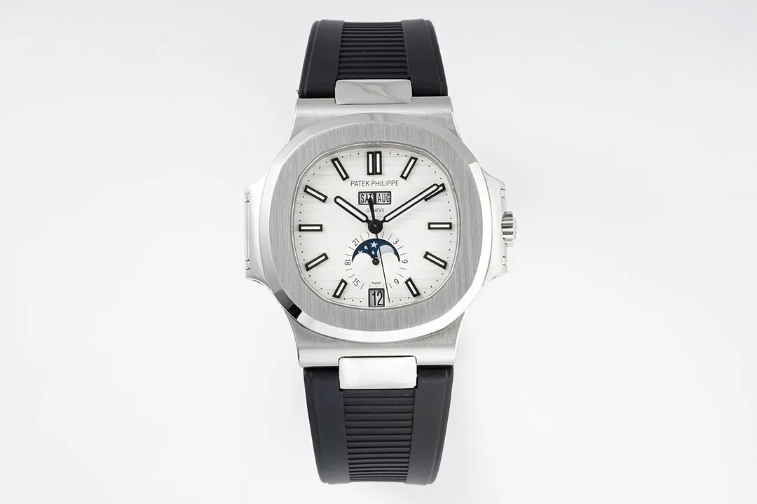 Patek Philippe Nautilus Blue Rubber Strap Watch
