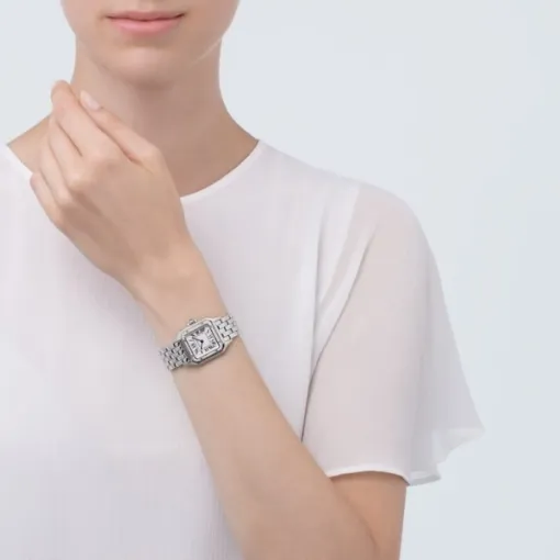Cartier Panthère de Cartier Women Quartz White Stainless Steel Watch W4PN0008