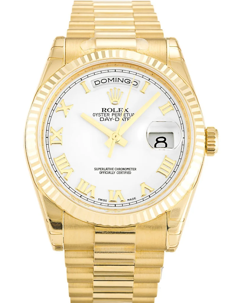 Rolex Day-Date 36mm White Dial 118238
