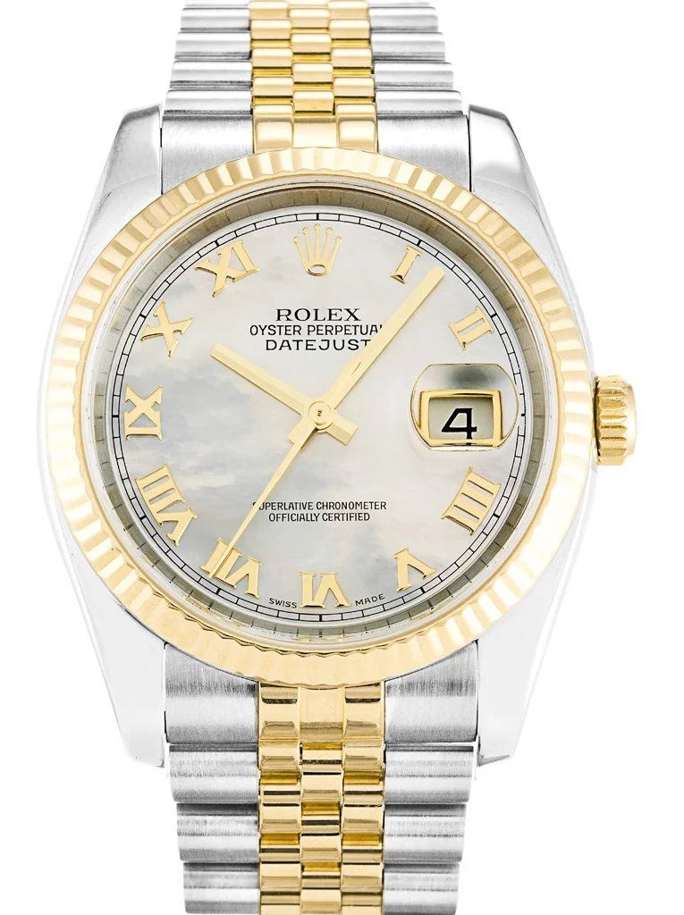 Rolex Datejust 36mm Mother of Pearl   White Dial 116233