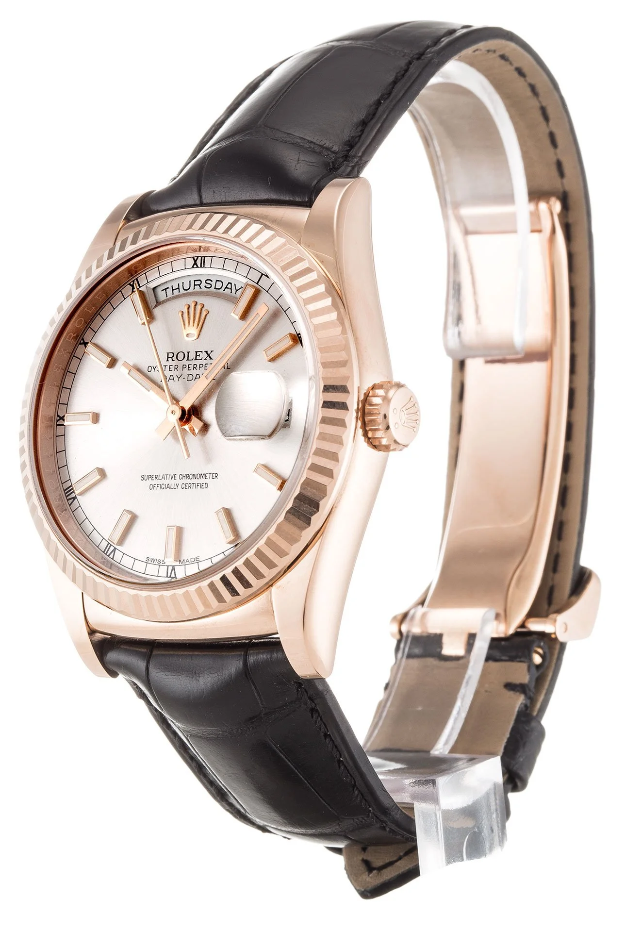 Rolex Day-Date 36mm Silver Dial 118135