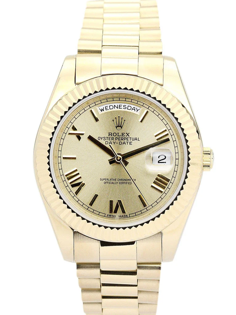 Rolex Day-Date II 40mm Gold Dial 218238