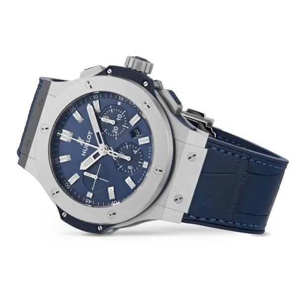 Hublot Big Bang Men Automatic Blue Alligator Watch 301.SX.7170.LR