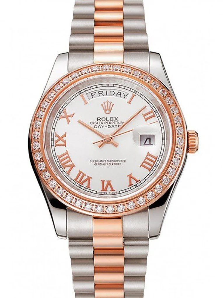 Superclone Rolex Day-Date 40mm White Dial 1454108