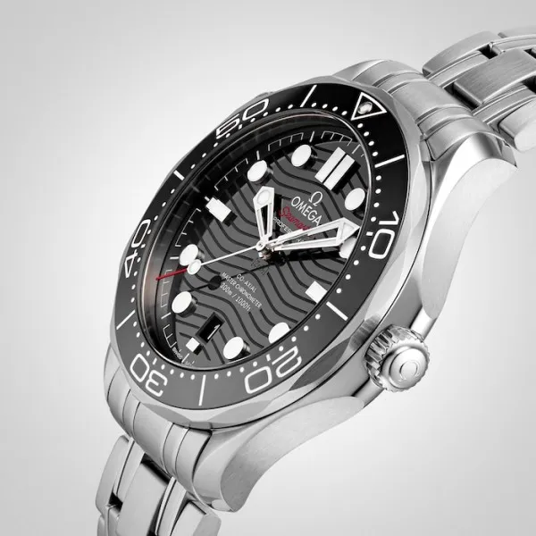 Omega Seamaster Men Automatic Black Stainless Steel Watch O21030422001001