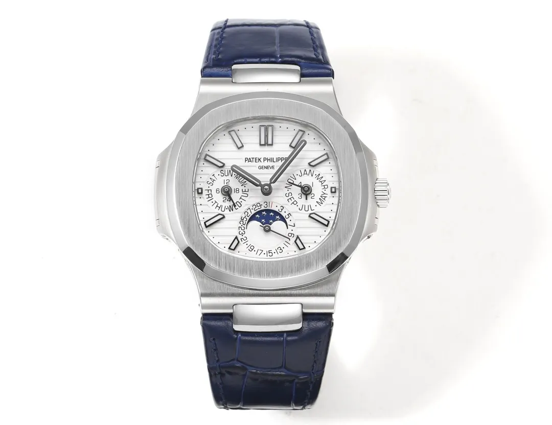 TW Patek Philippe Nautilus Blue Strap Watch