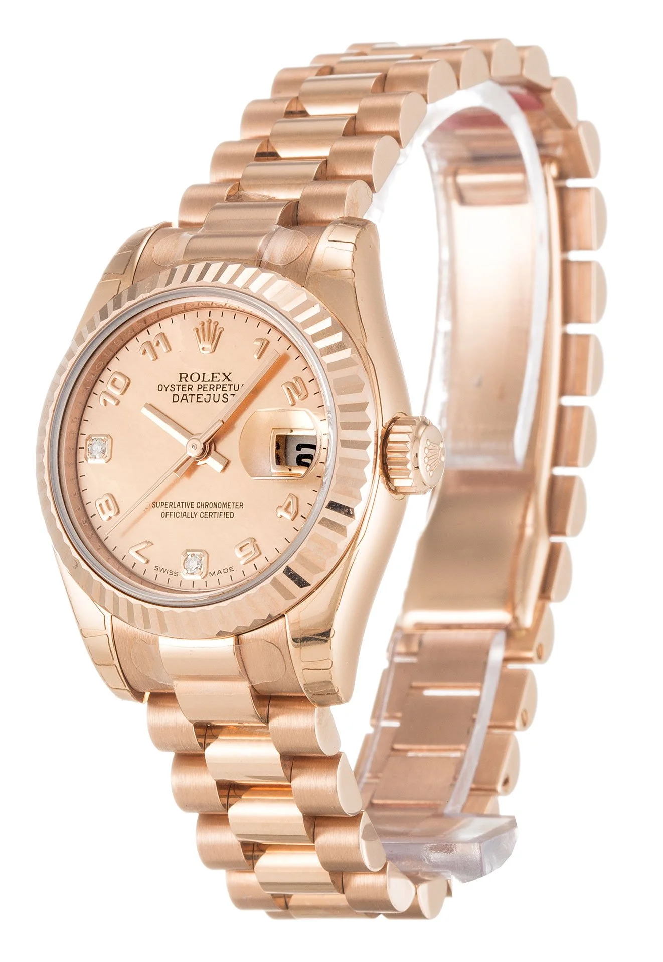 Rolex Lady-Datejust 26mm Mother of Pearl   Goldust Dial 179175F