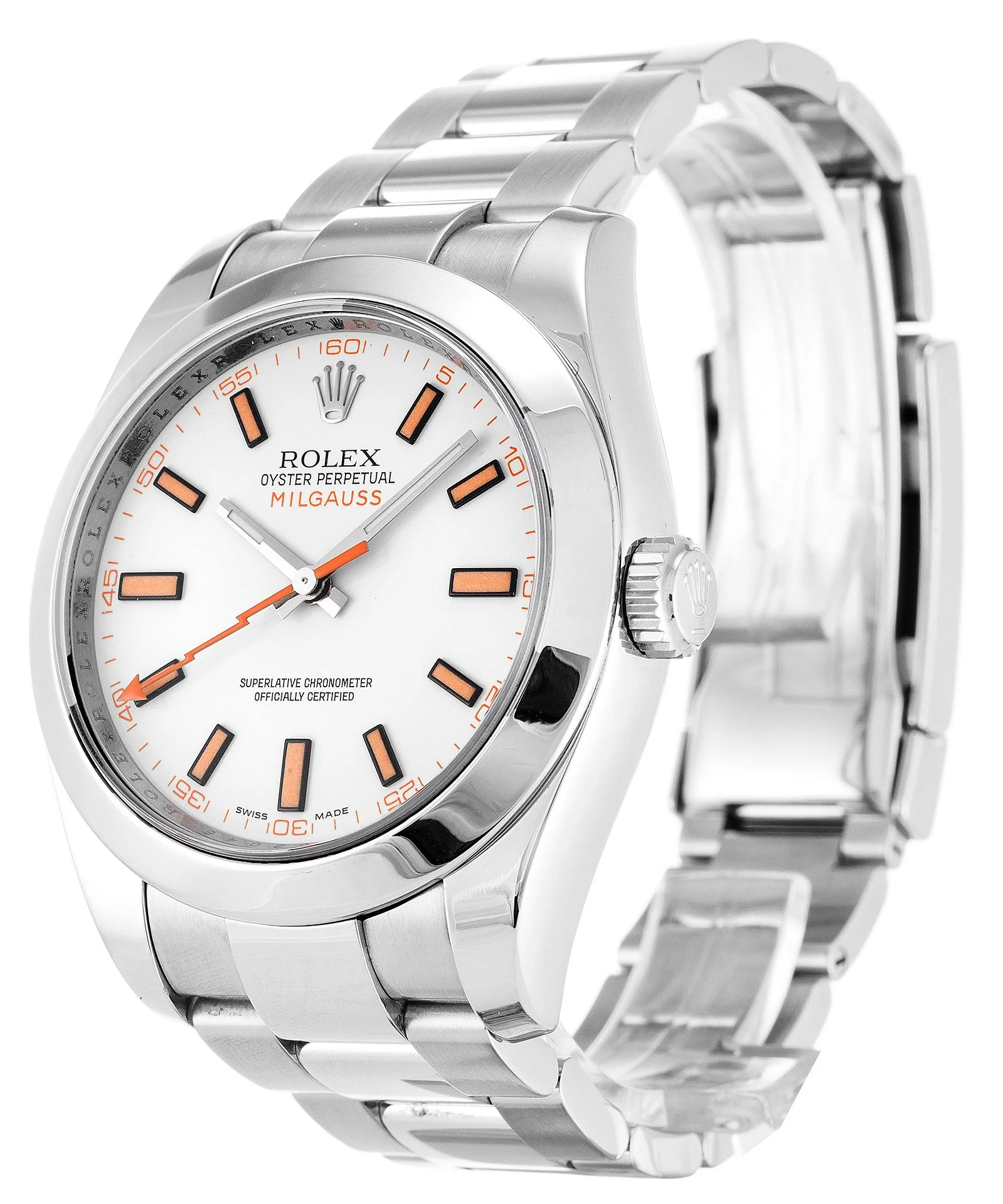 Rolex Milgauss 40mm White Dial 116400
