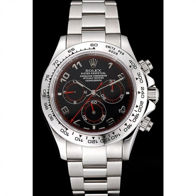 Superclone Rolex Daytona 39mm Black Dial 80296