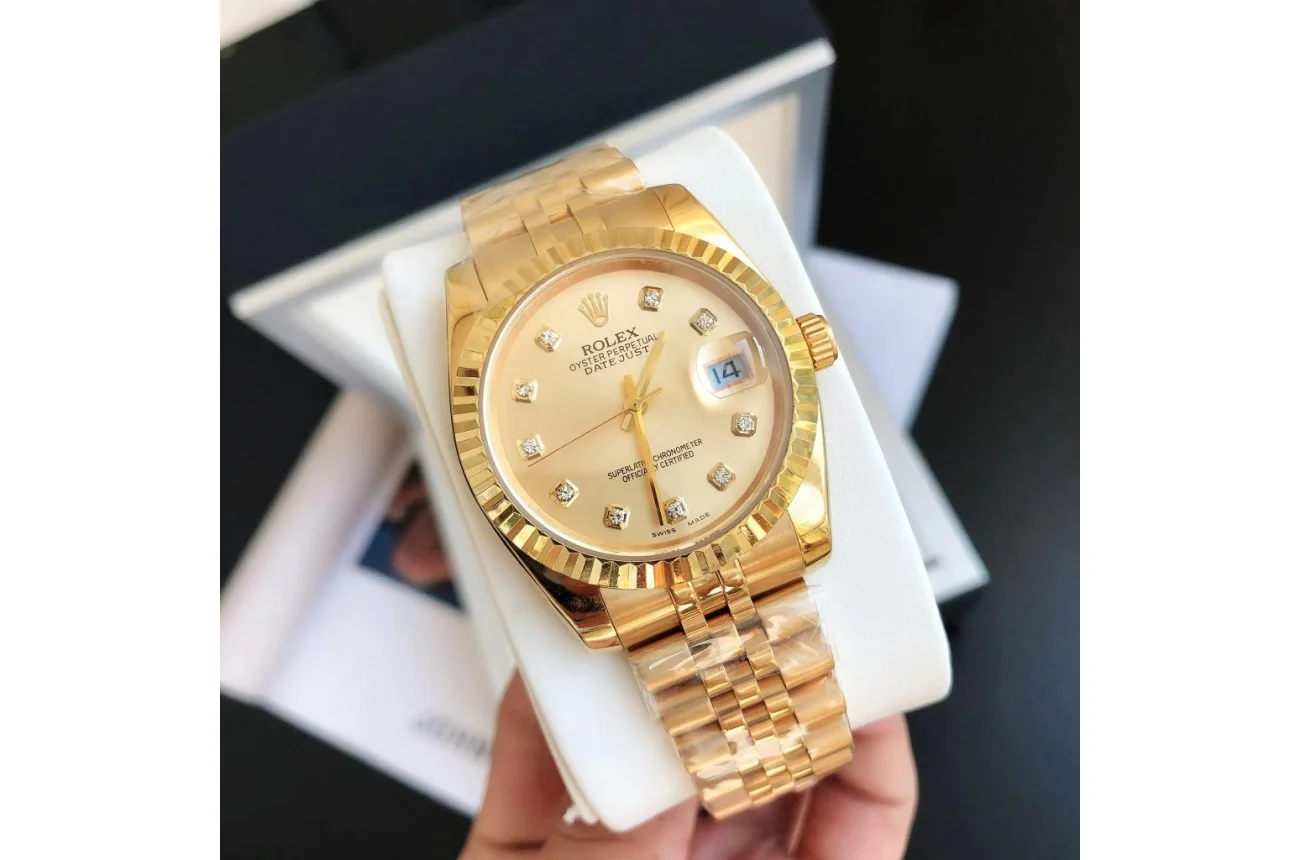 Couple Watches Rolex Datejust 36/28mm RG/RG Jub Gold/Dial